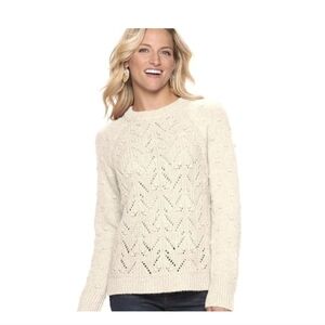 Sonoma Women's Light Cream Sweater